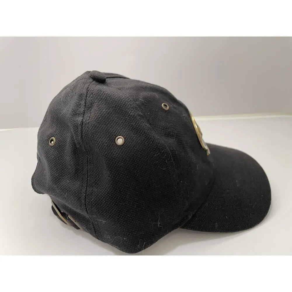 Lockheed SR-71 Blackbird Ball Cap Metal Front Plate OS Strapback Hat Black